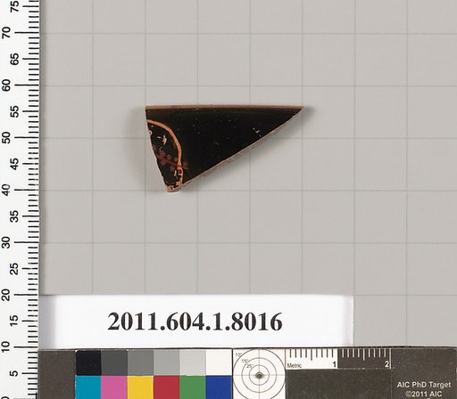 Terracotta rim fragment of a kylix (drinking cup)