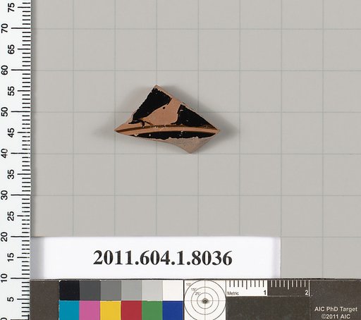 Terracotta fragment of a kylix (drinking cup)