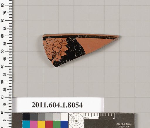 Terracotta rim fragment of a kylix (drinking cup)