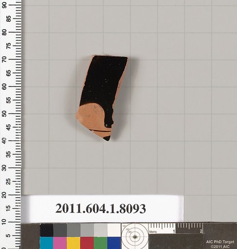 Terracotta fragment of a kylix (drinking cup)