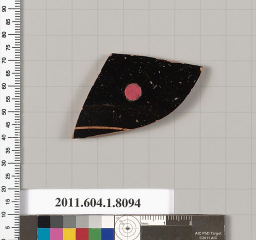 Terracotta fragment of a kylix (drinking cup)