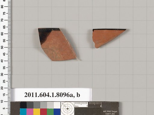 Terracotta rim fragments of kylikes (drinking cups)