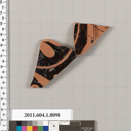 Terracotta fragment of a kylix (drinking cup)