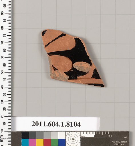 Terracotta fragment of a kylix (drinking cup)