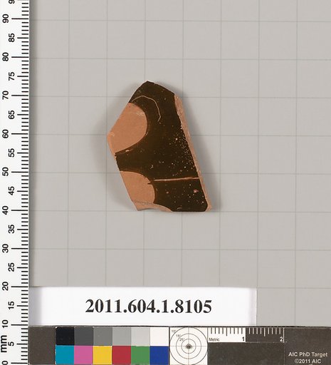 Terracotta fragment of a kylix (drinking cup)