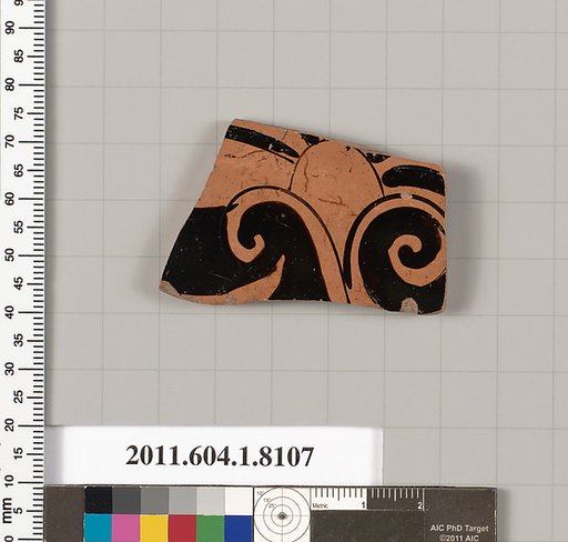 Terracotta fragment of a kylix (drinking cup)