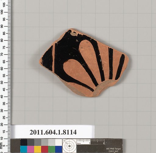 Terracotta fragment of a kylix (drinking cup)
