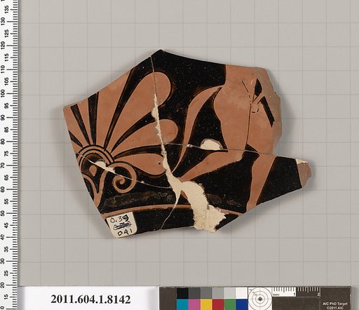 Terracotta fragment of a kylix (drinking cup)