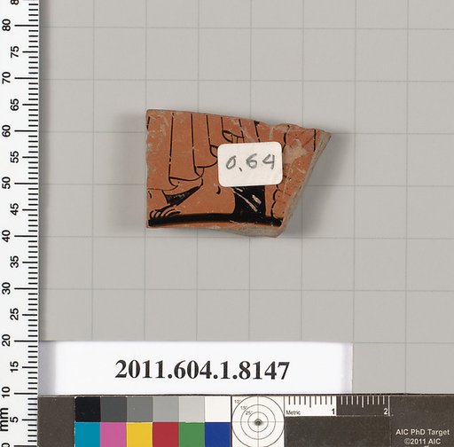 Terracotta fragment of a kylix (drinking cup)