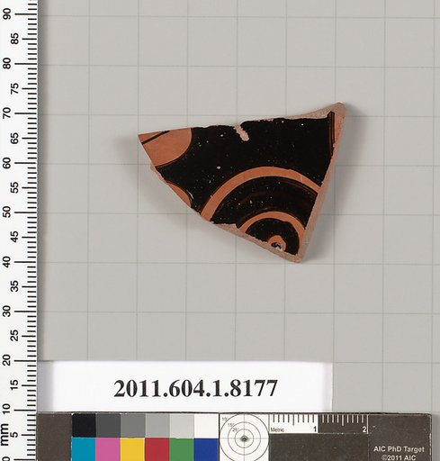 Terracotta fragment of a kylix (drinking cup)