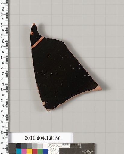 Terracotta fragment of a kylix (drinking cup)