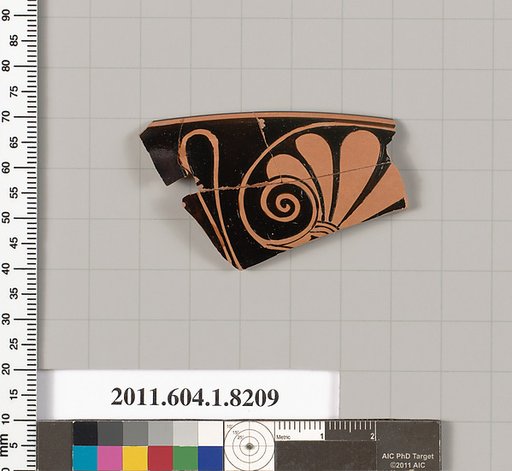Terracotta fragment of a kylix (drinking cup)