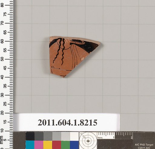 Terracotta fragment of a kylix (drinking cup)