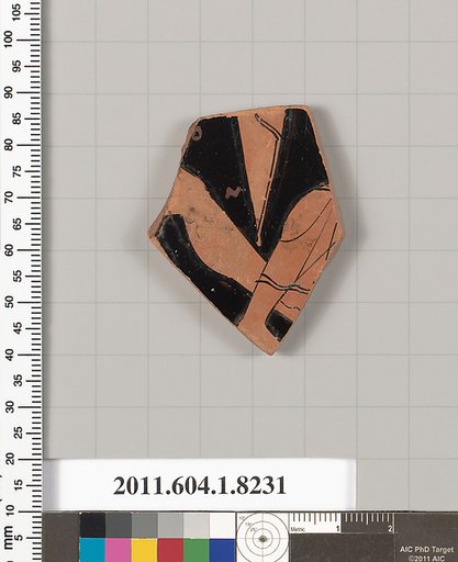 Terracotta fragment of a kylix (drinking cup)