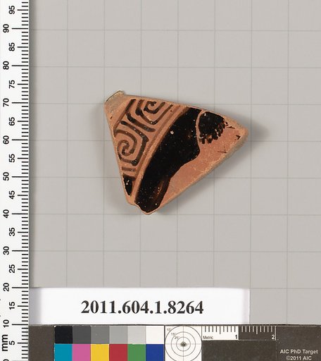 Terracotta fragment of a kylix (drinking cup)