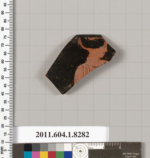Terracotta rim fragment of a kylix (drinking cup)