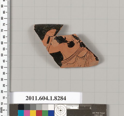 Terracotta rim fragment of a kylix (drinking cup)