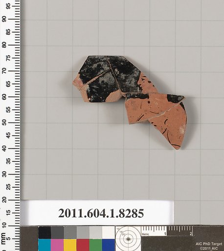 Terracotta rim fragment of a kylix (drinking cup)
