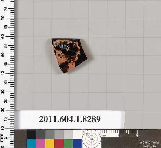 Terracotta rim fragment of a kylix (drinking cup)