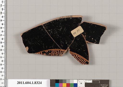 Terracotta fragment of a kylix (drinking cup)