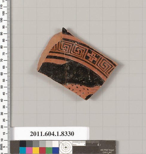 Terracotta fragment of a kylix (drinking cup)