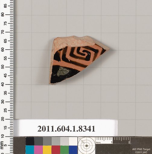 Terracotta fragment of a kylix (drinking cup)
