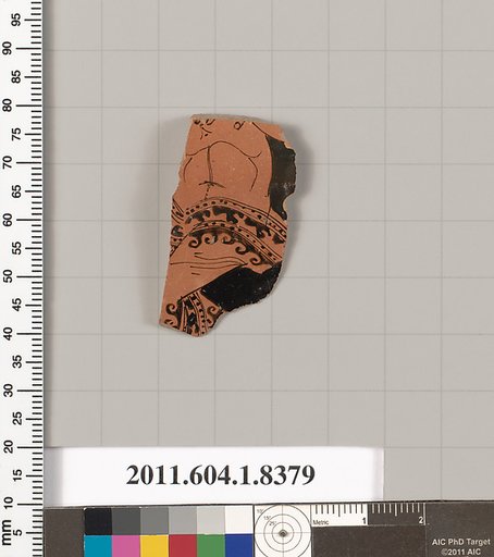 Terracotta fragment of a kylix (drinking cup)