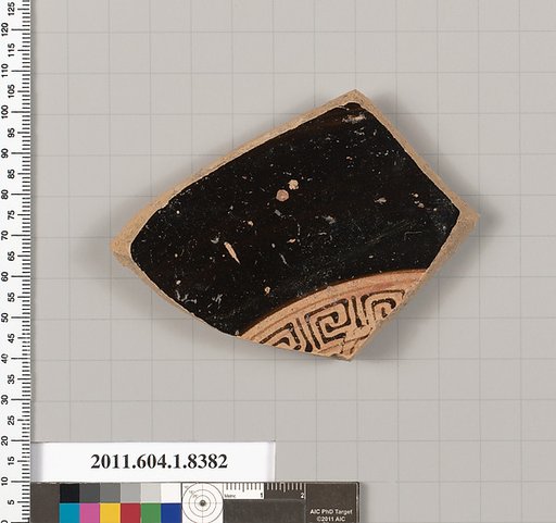 Terracotta fragment of a kylix (drinking cup)