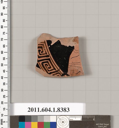 Terracotta fragment of a kylix (drinking cup)