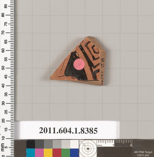 Terracotta fragment of a kylix (drinking cup)