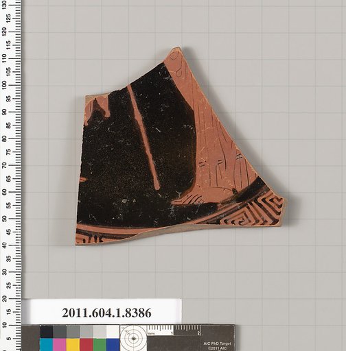 Terracotta fragment of a kylix (drinking cup)