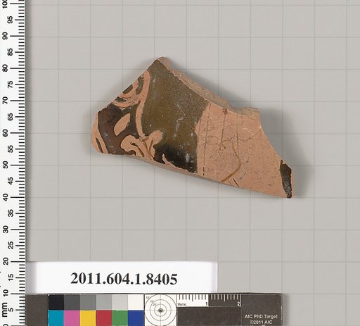 Terracotta fragment of a kylix (drinking cup)