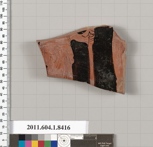 Terracotta fragment of a kylix (drinking cup)
