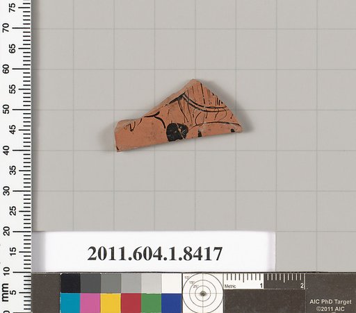 Terracotta fragment of a kylix (drinking cup)