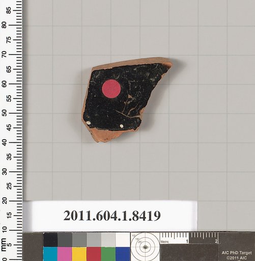 Terracotta fragment of a kylix (drinking cup)