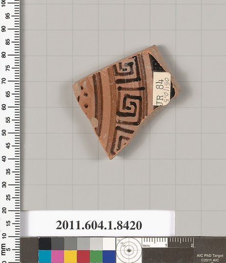 Terracotta fragment of a kylix (drinking cup)