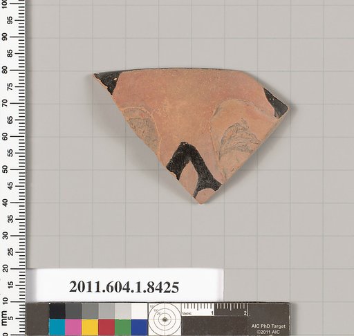 Terracotta rim fragment of a kylix (drinking cup)