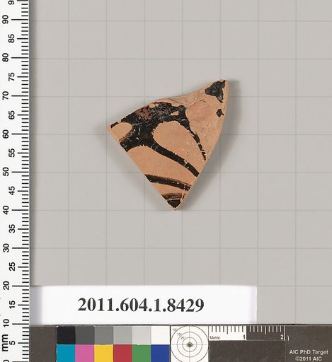 Terracotta fragment of a kylix (drinking cup)