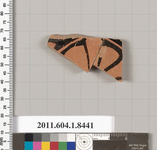 Terracotta fragment of a kylix (drinking cup)