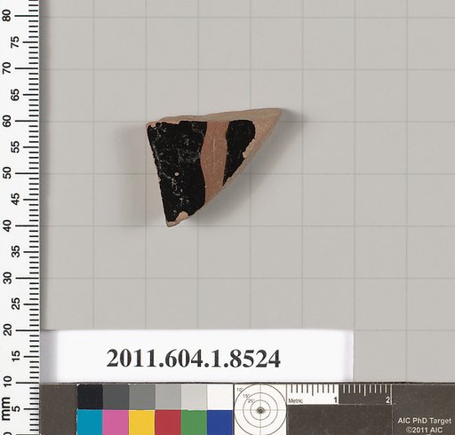 Terracotta fragment of a stemless kylix (drinking cup)