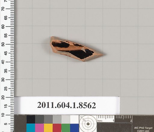 Terracotta fragment of a stemless kylix (drinking cup)