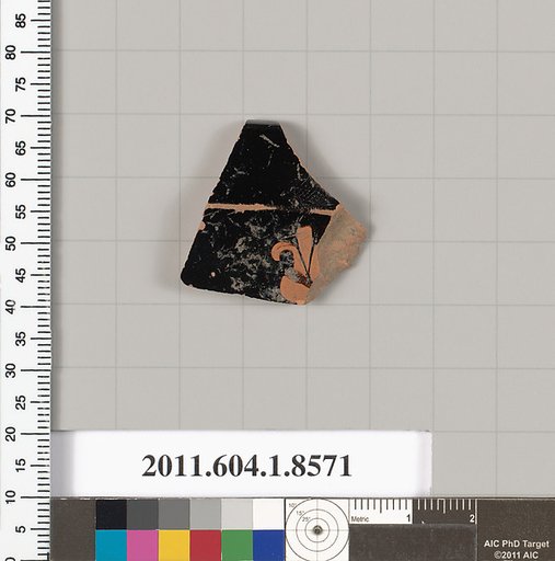Terracotta  rim fragment of a stemless kylix (drinking cup)