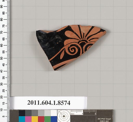 Terracotta fragment of a kylix (drinking cup)