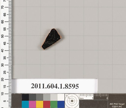 Terracotta fragment of a stemless kylix (drinking cup)