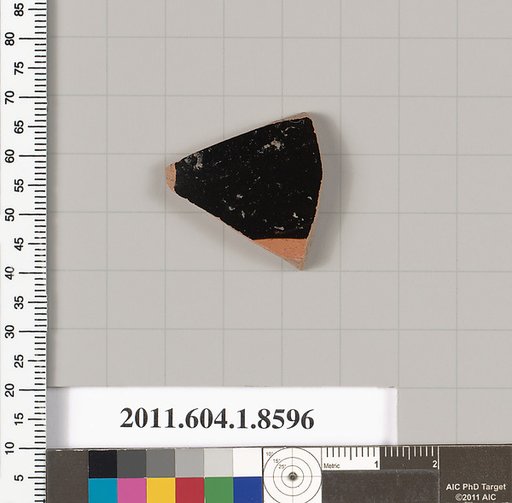 Terracotta fragment of a stemless kylix (drinking cup)
