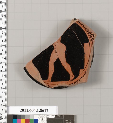 Terracotta fragment of a stemless kylix (drinking cup)