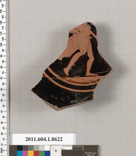 Terracotta fragment of a stemless kylix (drinking cup)