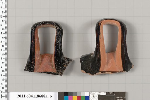 Terracotta fragments of stemless kylikes (drinking cups)