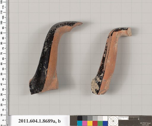 Terracotta fragments of stemless kylikes (drinking cups)