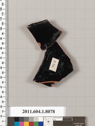 Terracotta fragment of a kylix (drinking cup)